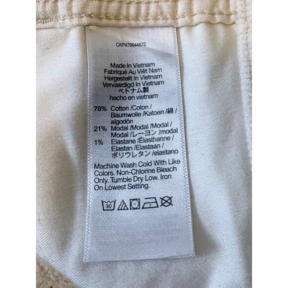 Madewell Emmett 2.0 Wide-Leg Pants in Corduroy Antique Cream Item NM364 Size 31 - Picture 10 of 14